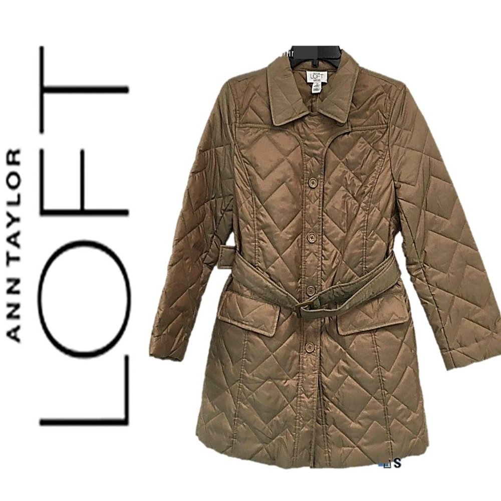NWT ANN TAYLOR LOFT QUILTED TRENCH